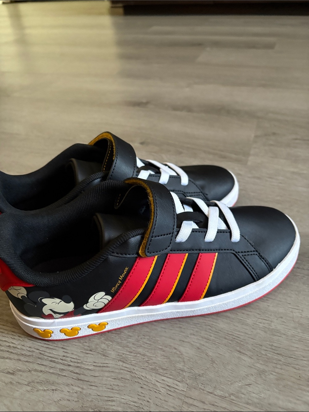 Disney Black Red and Yellow Mickey Sneakers for Kids